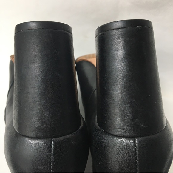 Loeffler Randall Ana-Va Block Heels Side Zip Leather Ankle Boots Black Size 6.5 - Picture 15 of 17